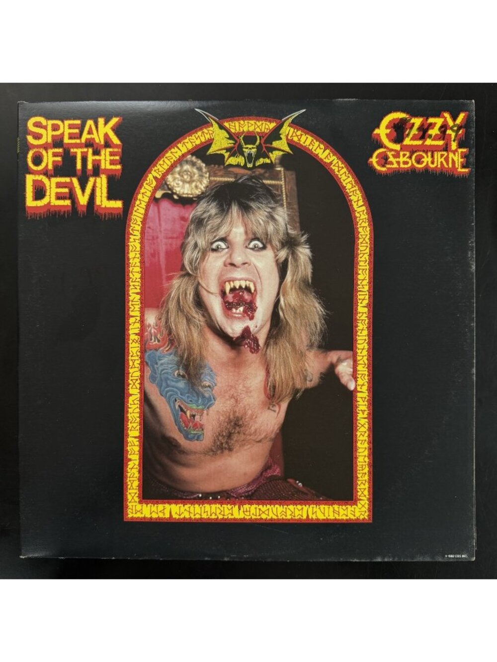 Ozzy Osbourne Speak Of The Devil 2xLP 1982 Canada Jet Vinyl Gatefold *Read*
